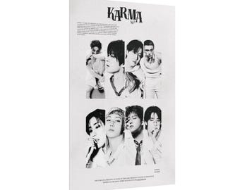 Stray Kids 'Karma' Fanmade Poster - Kpop Wandkunst