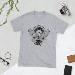 Silent gothic stitch face Moth Girl Short-Sleeve Unisex T-Shirt