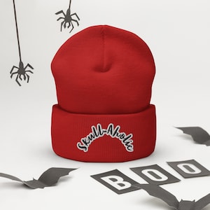 Skull-Aholic Cuffed Beanie