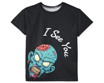 Camiseta deportiva infantil con estampado de zombi - Ropa deportiva de Halloween