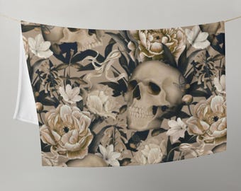 Manta elegante con diseño de calavera