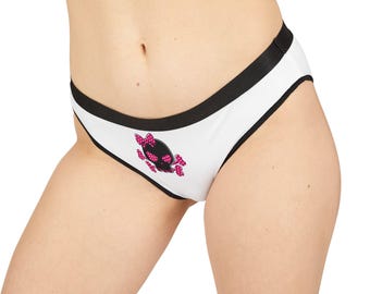 Ropa interior con estampado de calaveras para mujer / Braguitas bonitas y cómodas, lencería, regalo de Halloween, imprescindibles para el día a día, ropa interior de moda