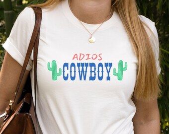 Komfort Farben Adios Cowboy T-Shirt: Western Rodeo Tee