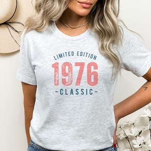 Camiseta de 1976: regalo de cumpleaños vintage, corte unisex