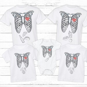 Halloween Skeleton Shirts, Family Halloween Shirts, Matching Skeleton Shirts, Matching Halloween Family Shirts, Kid Halloween Party Shirt