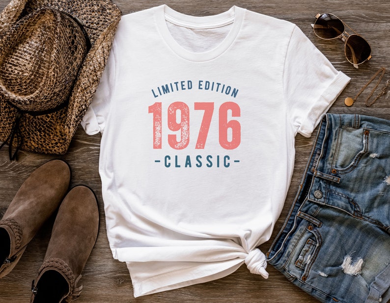 1976 T-Shirt: Vintage Birthday Gift, Unisex Fit image 5