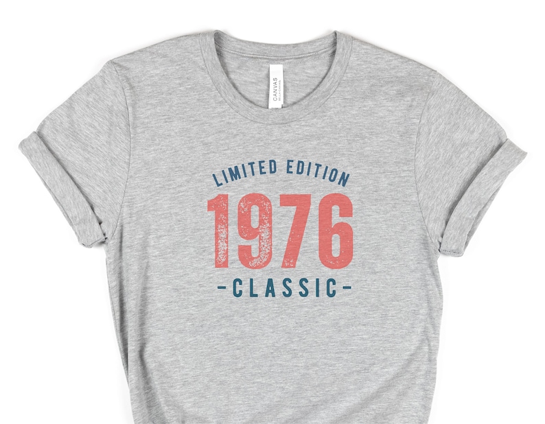 1976 T-Shirt: Vintage Birthday Gift, Unisex Fit image 3