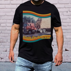 Women's Funny Cactus Graphic T-Shirt - 'Keep On Truckin' Short Sleeve Tee, Blue - View #9