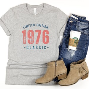 1976 T-Shirt: Vintage Birthday Gift, Unisex Fit image 6