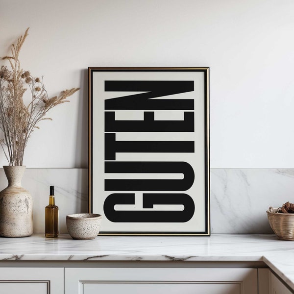 Kitchen Poster Letters Home Print Kitchen Wall Art Typography Print Minimal Wandbild Küche Wanddeko