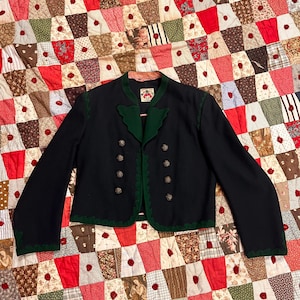 Antique 1930&#39;s Trachten Wool Jacket -  Lanz of Austria