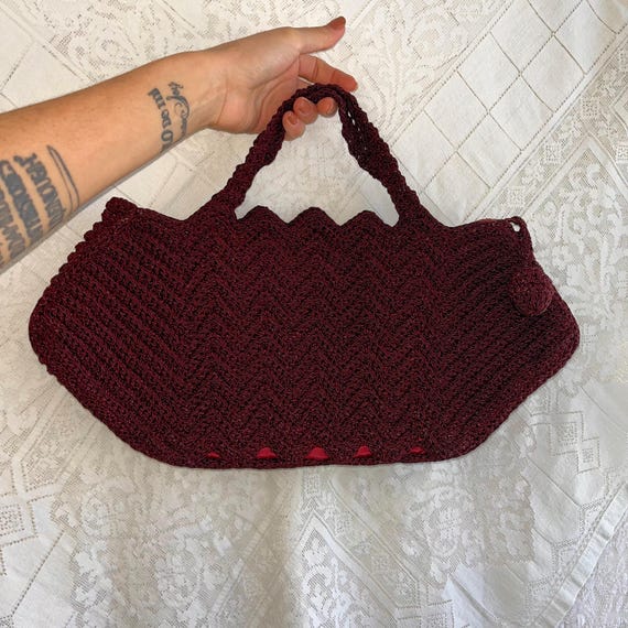 40’s Crocheted Handbag Purse