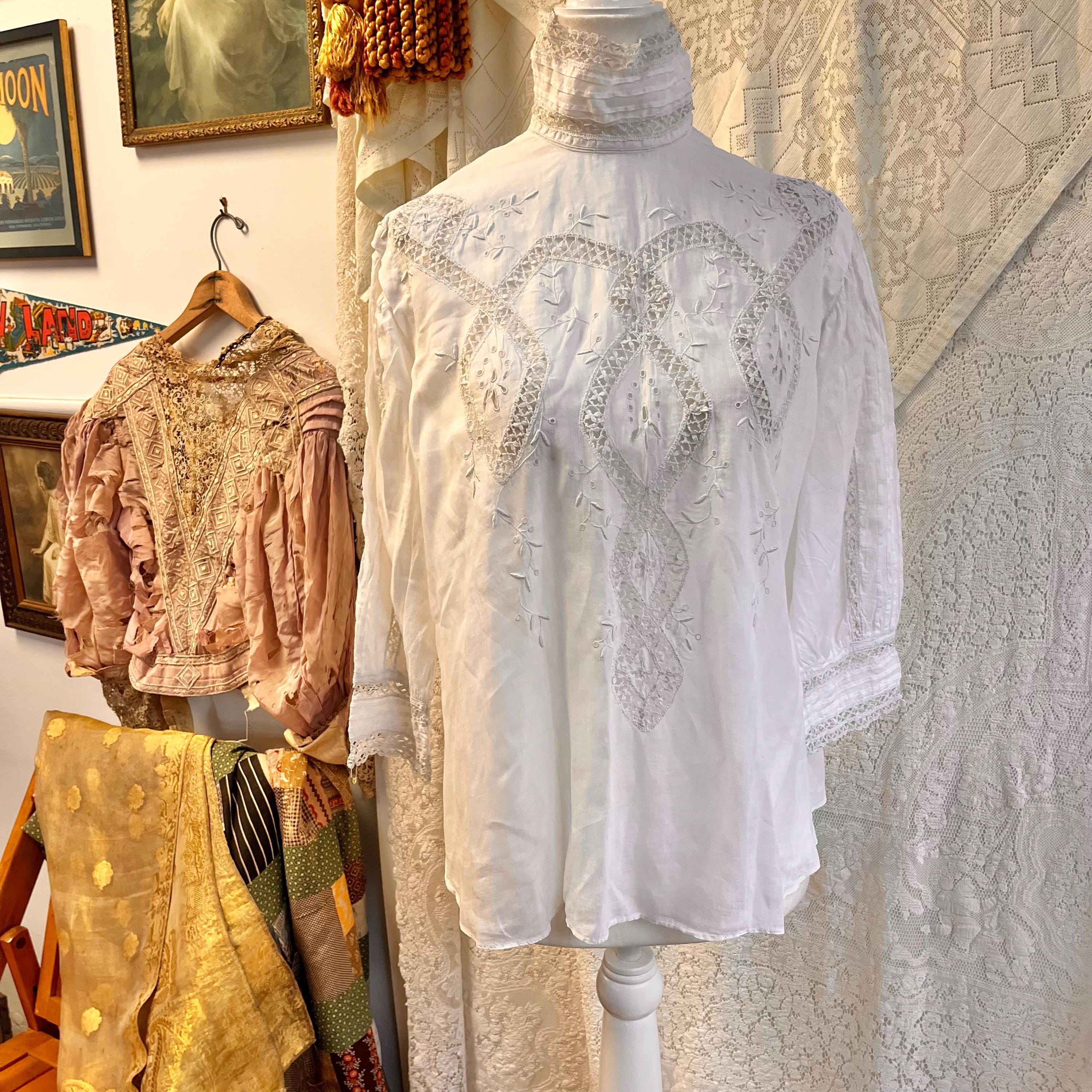 aunke　Cutwork Lace Shirts Cutwork Lace Shirt - Etsy