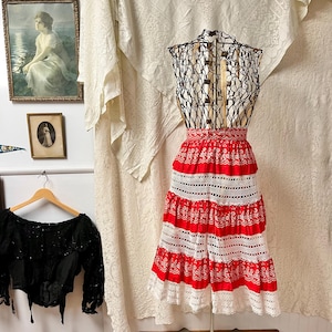 Vintage 1950&#39;s Handmade Square Dancing Skirt