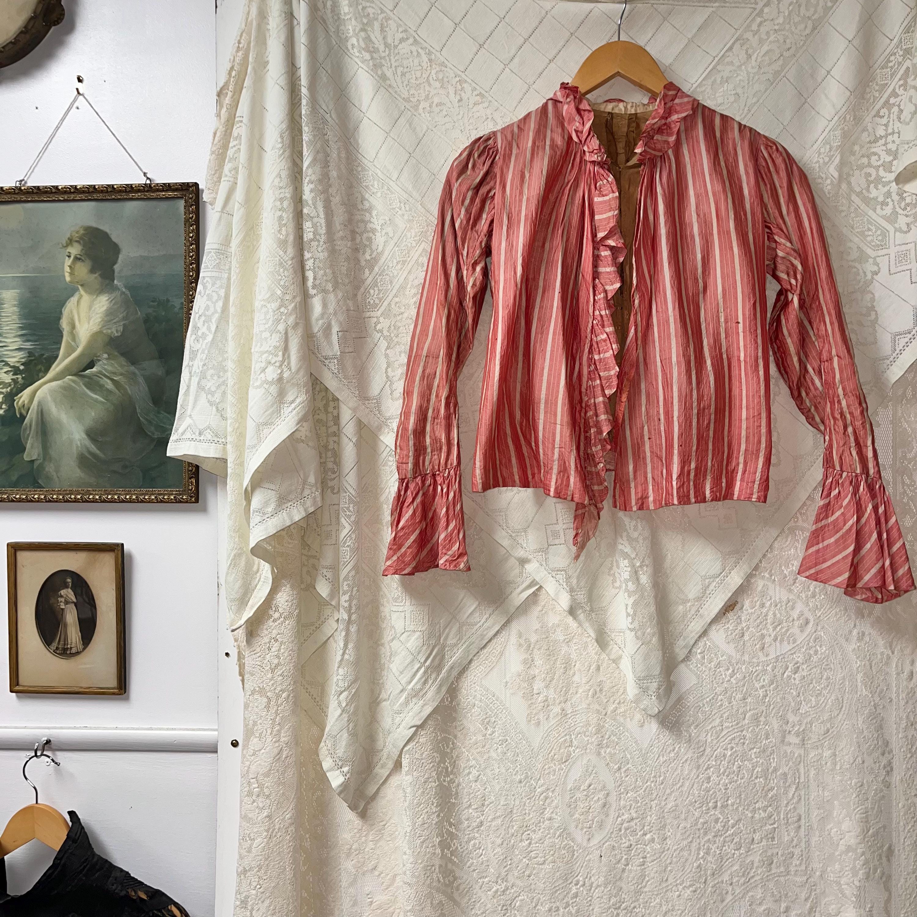 アンティークシルクビクトリア朝のボディス - Etsy 日本