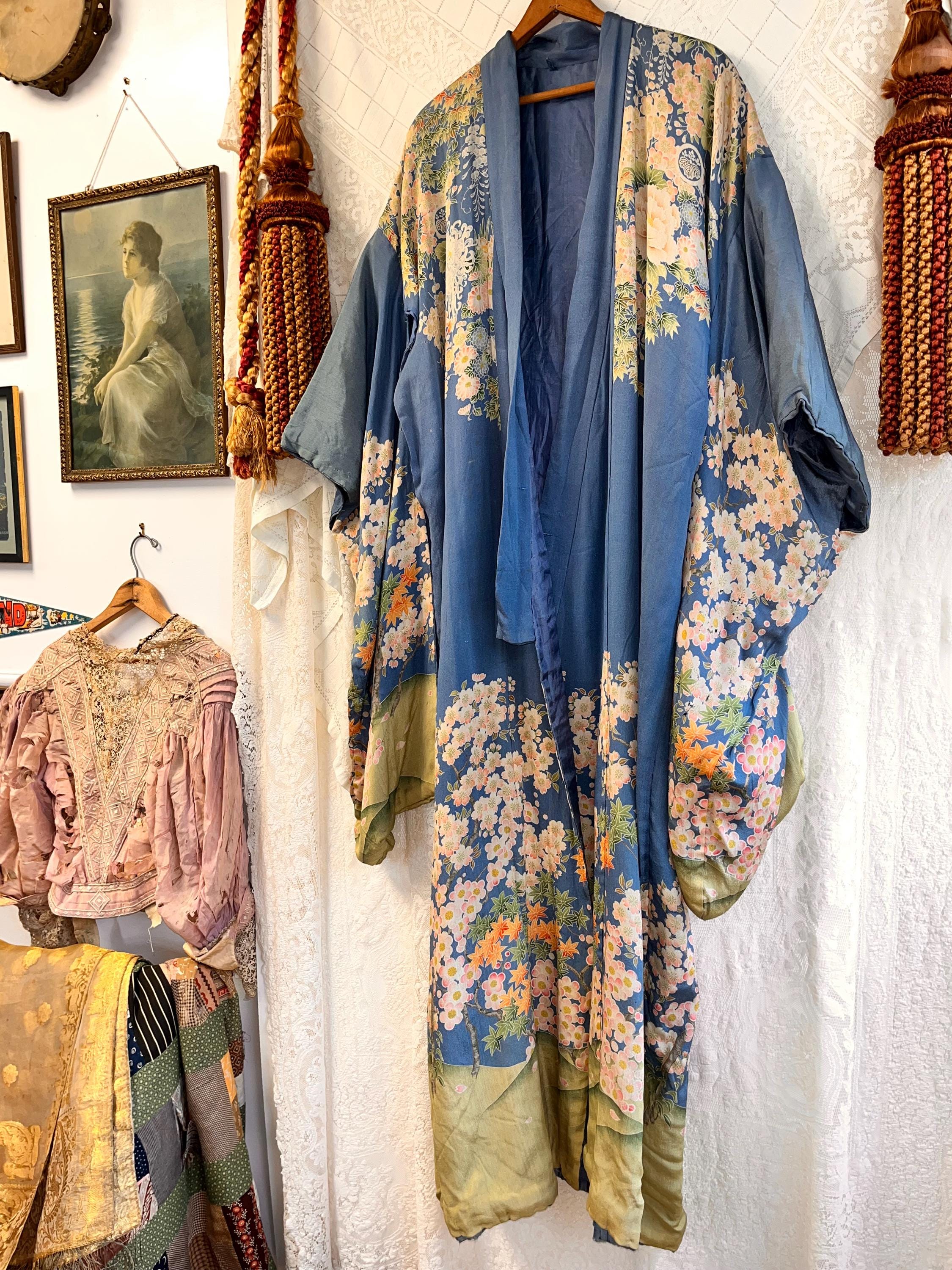 Pongee Silk Robe - Etsy