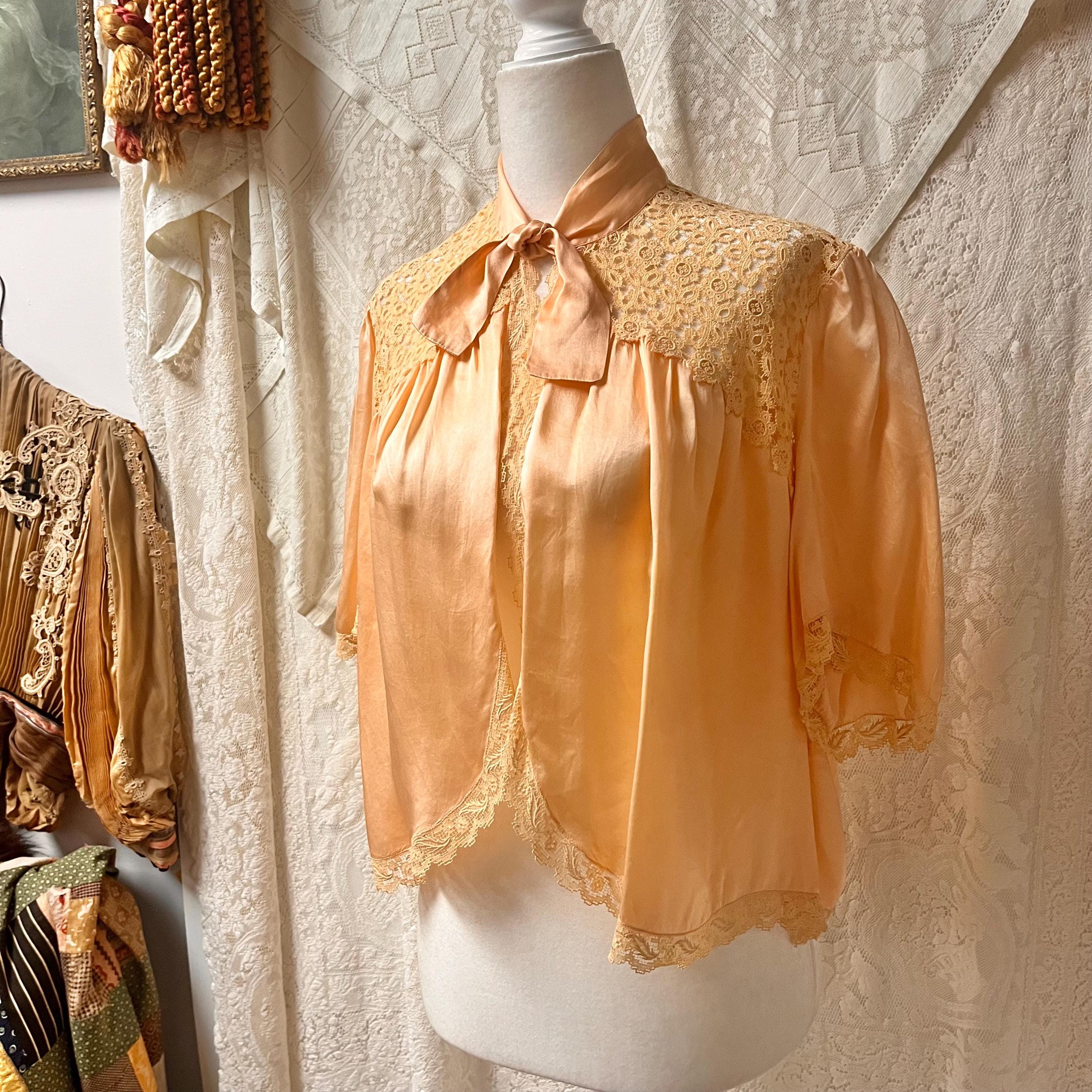 Silk Bed Jacket - Etsy