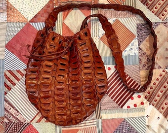 Vintage Leather Bucket Bag - Cee Klein Purse