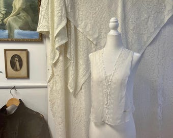 Antique Edwardian Sheer Dickey Top