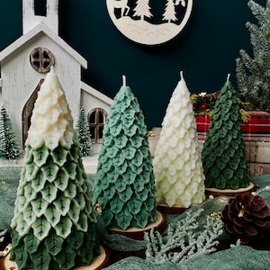 Fir Tree Soy Candle: Natural Scented Holiday Home Decor