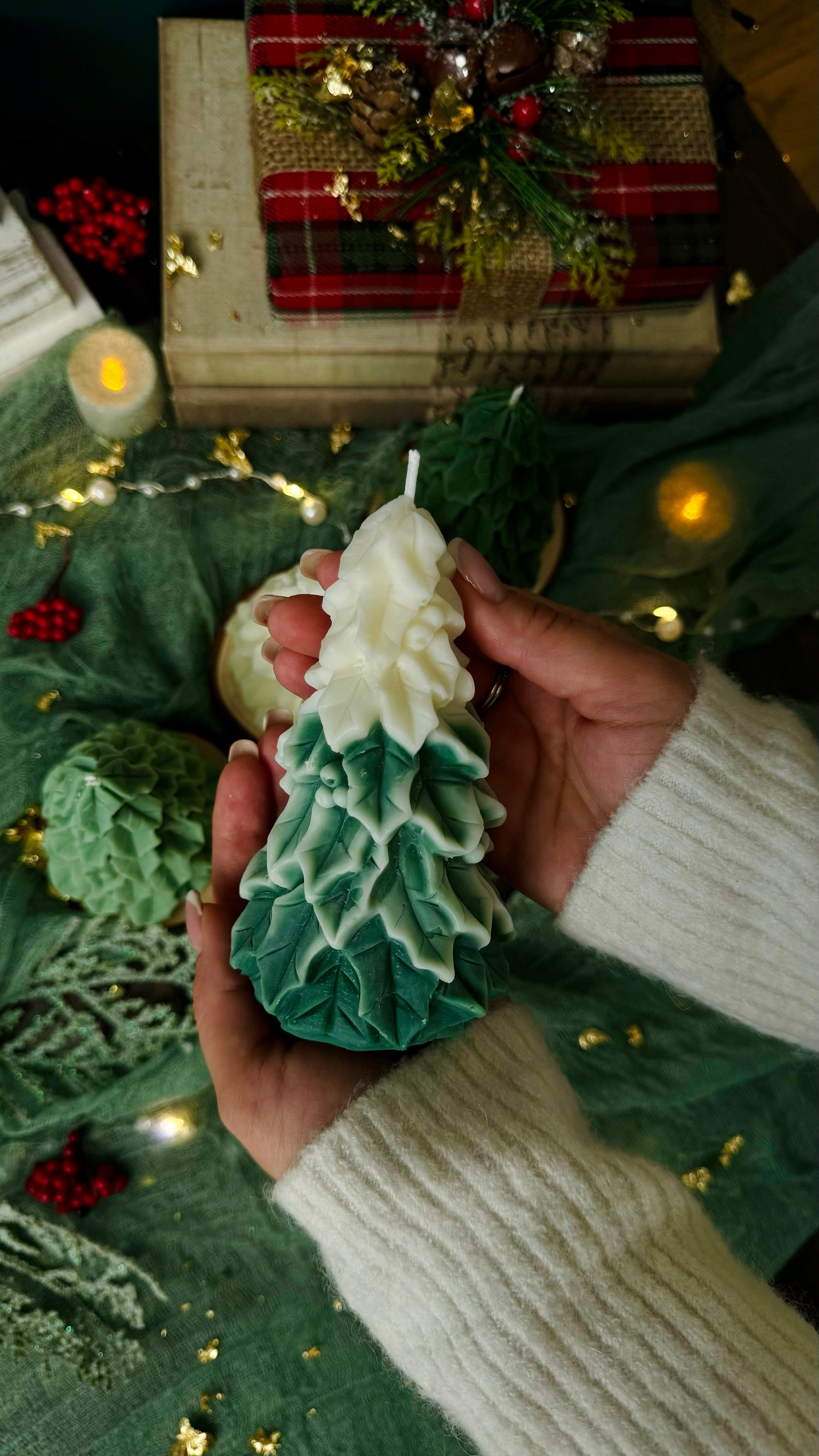 Fir Christmas Tree Candle: All Natural Soy Wax Holiday Decor - Etsy