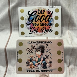 Free Lamination, Savings Challenge, Budgeting, Double Sided, Scratch Off