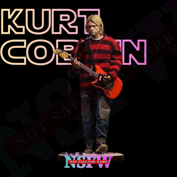Kurt Cobain STL Model for 3D Printing - 3D Printable Kurt Cobain Figure - 3D Print Dancer Singer Figure STL Model