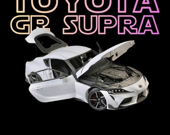 Toyota GR Supra 3D Printable STL File-High Quality Toyota Gr Supra 3D Model - Car STL - Car Model -Supra Model - Supra 3D Printable