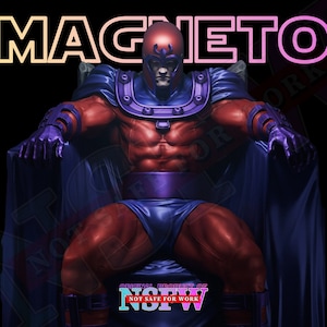 Magneto STL Model - 1/6 Scale STL Model - Magneto 3D Printable Model - Magneto 3D Model STL - 3D Figure Stl