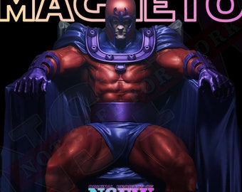 Magneto STL Model - 1/6 Scale STL Model - Magneto 3D Printable Model - Magneto 3D Model STL - 3D Figure Stl