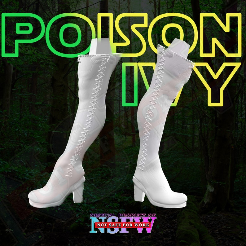 Poison Ivy NSFW Figure STL Model - Poison Ivy Naked Body - Female Naked Body Figure STL for 3D