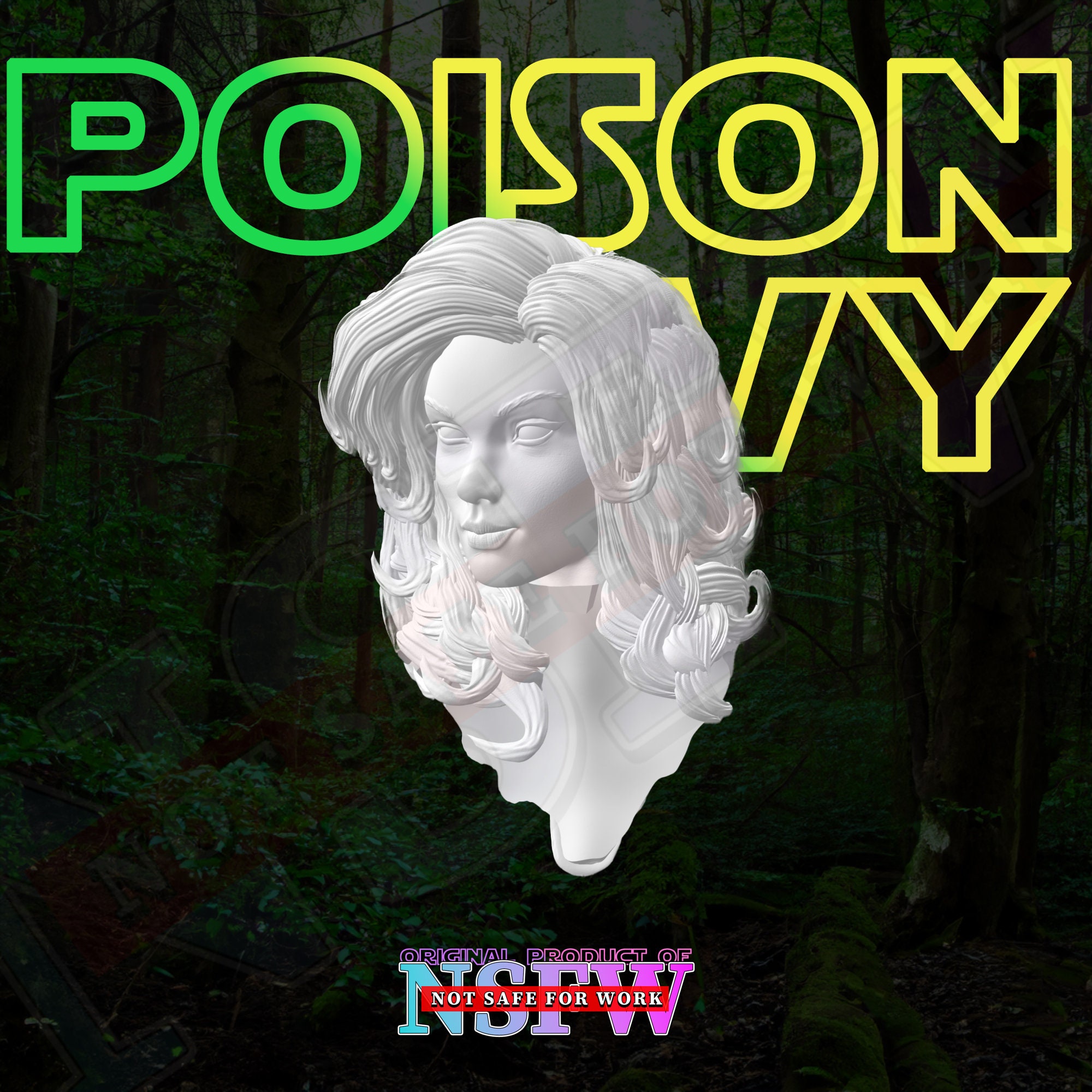 Poison Ivy NSFW Figure STL Model Poison Ivy Naked Body Female Naked