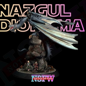 Nazgul 3D Printable Diorama STL Model for 3D Printing - 3D Printable Nazgul High Quality Figure Model STL for 3D Printers
