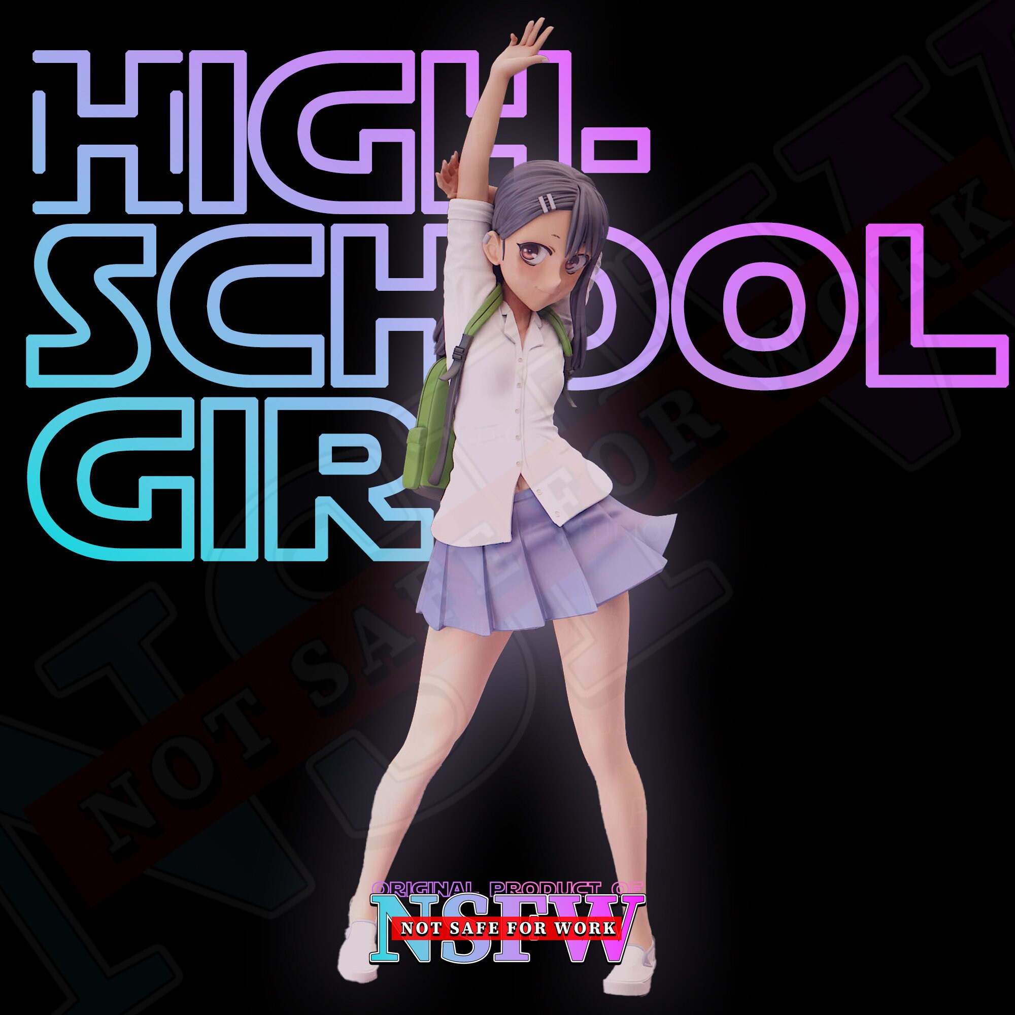NSFW Stl High school Girl Anime Figure Extras Nsfw Model Sexy High 