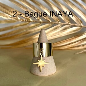 Cheap Adjustable Stainless Steel Charm Rings Trendy Fashionable Smooth Gold Adjustable Ring 2 - Bague INAYA