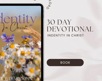 30 dagen christelijke devotional, afdrukbaar e-boek, geloofsdagboek voor vrouwen, gids voor dagelijkse Schriftuur en reflectie, pdf-bijbelstudie downloaden