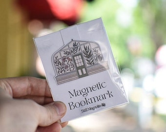 Magnetic Bookmark | Greenhouse | Handmade Bookmark | Bookish Gifts