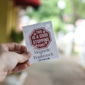 Magnetic Bookmark | This is a good Stopping point | Handmade Bookmark | Bookish Gifts