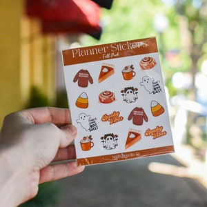 Sticker Sheet, Fall Sticker Packs, Bullet Journal Stickers, Planner Stickers, Scrapbook Stickers, Journal Stickers, Cozy Stickers