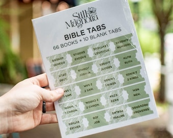 Bible Tabs - Leafy Luxe | Shinny-Coated Sticker Tabs | Bible Tabs for Women | Journaling Supplies | Bible Devotionals | Neutral