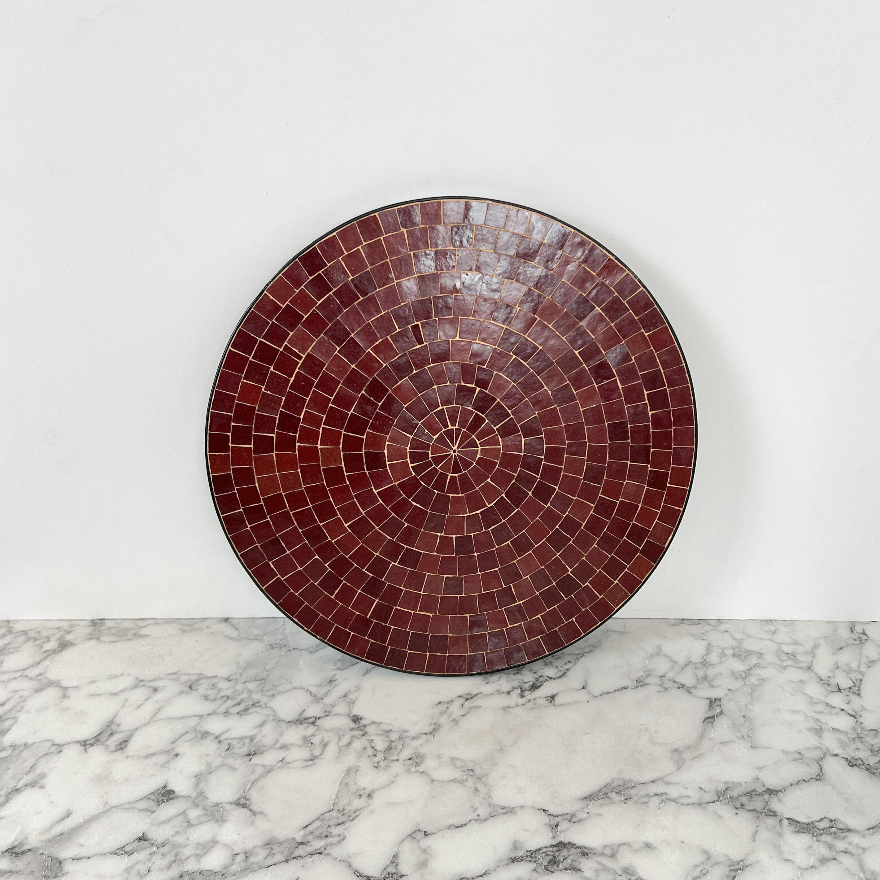 CUSTOMIZABLE Mosaic Tabletop, Handmade Round Coffee Table for Patio Furniture, Moroccan Round Table, Outdoor Farmhouse Table, Garden Table