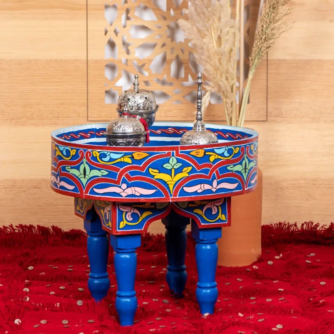 Rustic Round Side Table, Handmade Wooden Table, Teacoffee Tray, Table