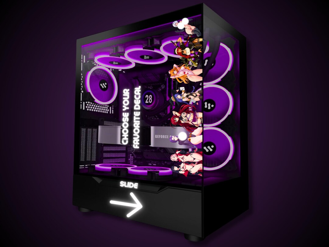 Playful Anime Girl Sticker Fun Decal for Laptops, Cars and More Perfect ...