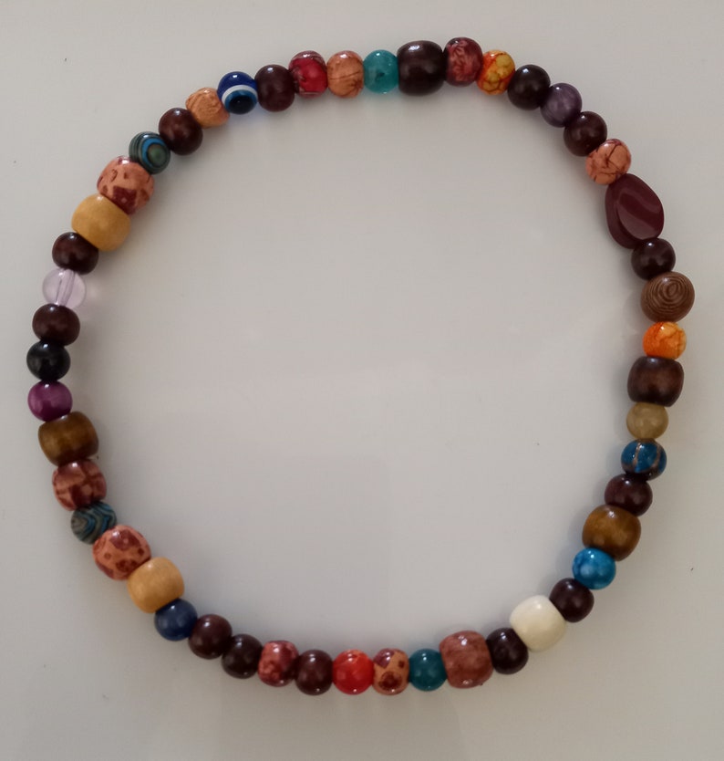 New, Blur, Damon Albarn inspired beaded necklace 47cm image 7