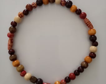 New, Handcrafted, Wooden Beaded necklace, 44cm, 46cm, 47cm