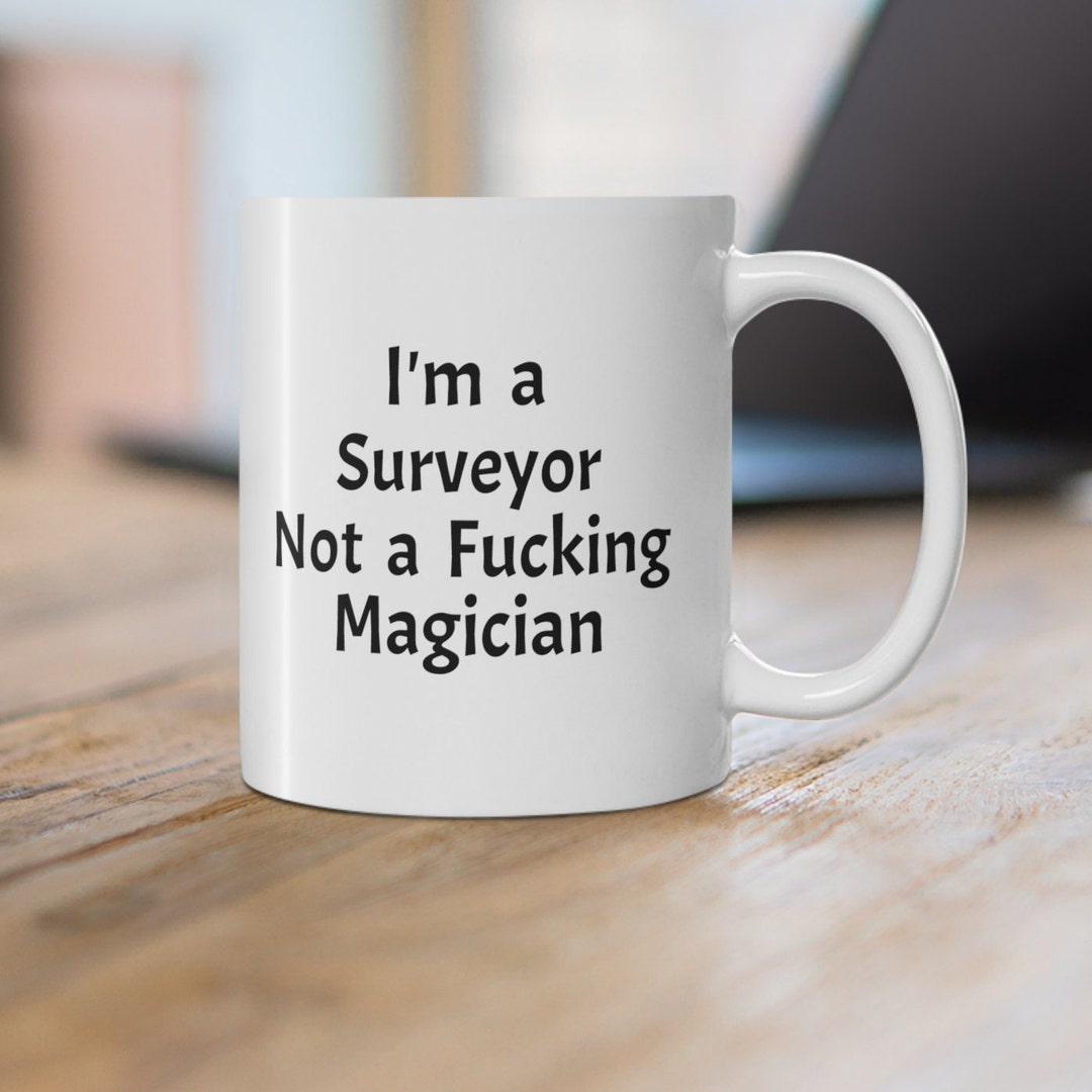 Surveyor Gift Mug Funny for Him Surveyor Mug Rude Fathers Day Gift