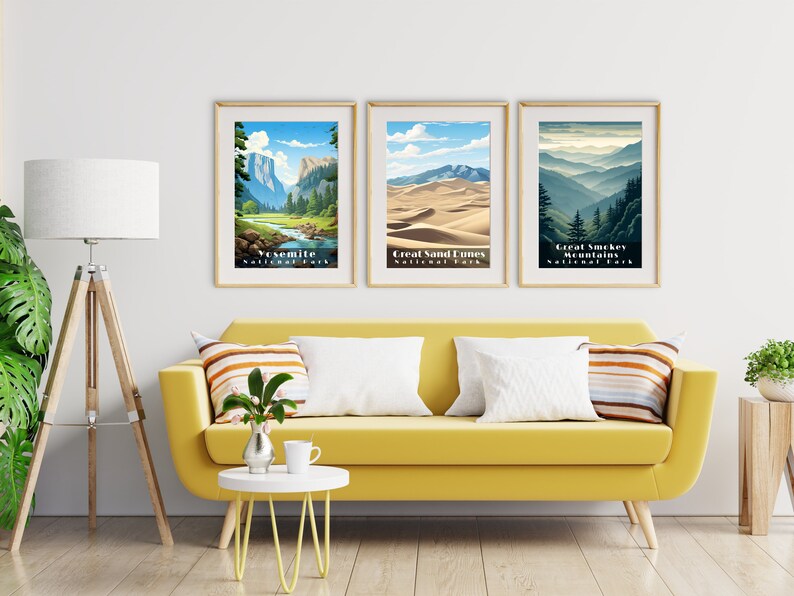 Great Sand Dunes National Park Poster Wall Art Travel Poster National ...