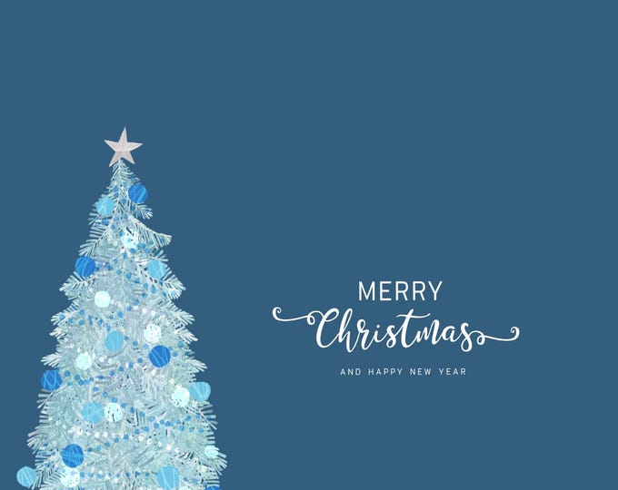 Merry Christmas Card Landscape 6X4