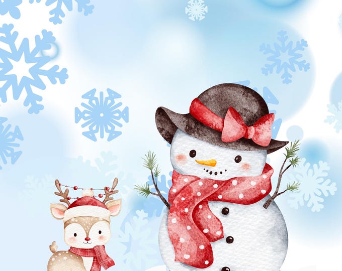 Frosty Friends Holiday Collection – Set of 4 Snowman Christmas Cards