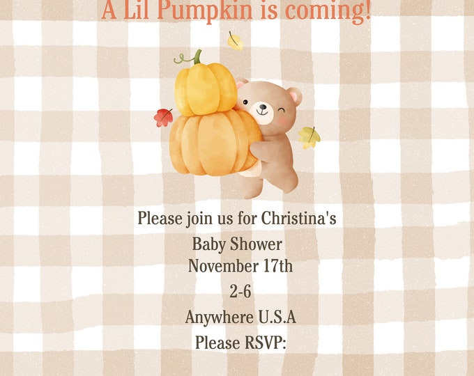 A Lil Pumpkin Is Coming!